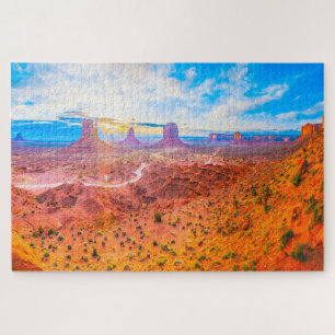 We Love Monument Valley Utah Jigsaw Puzzle