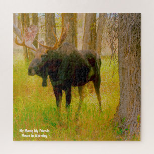 We Love  Moose Wyoming. Jigsaw Puzzle