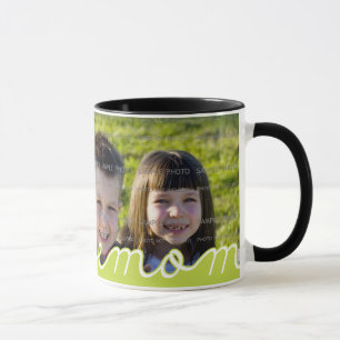 We Love Mum Mother's Day Mugs with Photo   Green