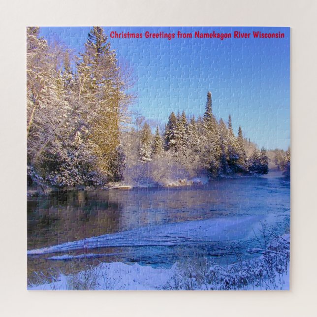We love Namekagon River Wisconsin. Jigsaw Puzzle (Vertical)