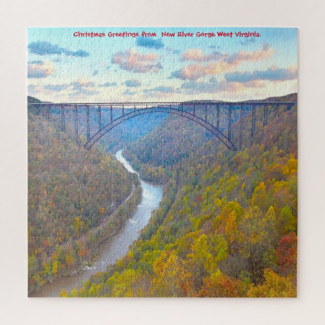 We love New River Gorge West Virginia. Jigsaw Puzz Jigsaw Puzzle (Vertical)