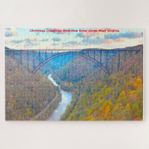 We love New River Gorge West Virginia. Jigsaw Puzz Puzzle