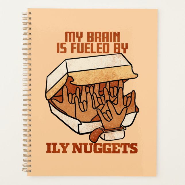 We Love Nuggets - Nugget Love - ASL ILY Obsession Planner (Front)