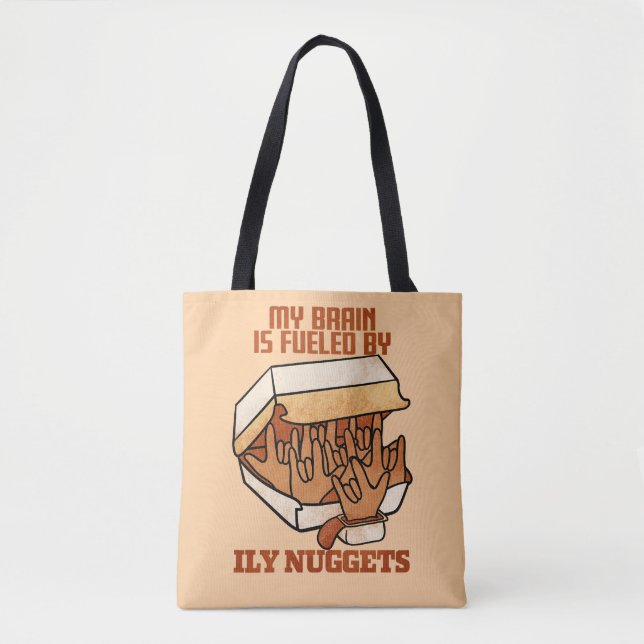 We Love Nuggets - Nugget Love - ASL ILY Obsession Tote Bag (Front)