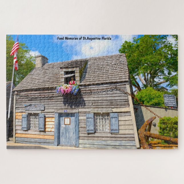 We Love Old School House St. Augustine Florida Jig Jigsaw Puzzle (Horizontal)