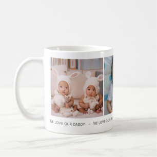 We Love Our Daddy Photo Collage Mug