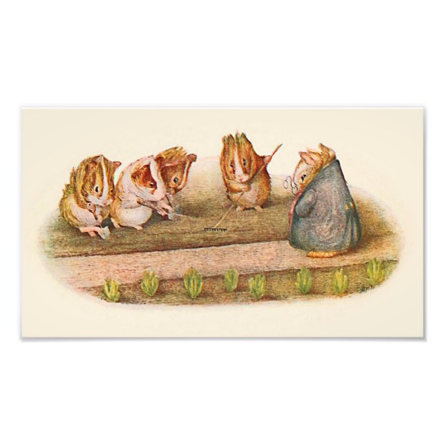 We Love Our Little Garden Guinea Pigs Photo Print (Front)