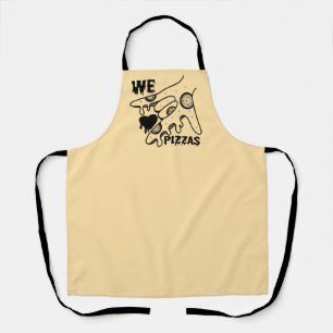 We Love Pizzas - Pizza Love - ASL ILY Obsession De Apron