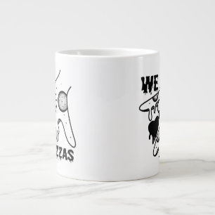We Love Pizzas - Pizza Love - ASL ILY Obsession De Large Coffee Mug