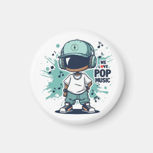 We Love Pop Music Magnet
