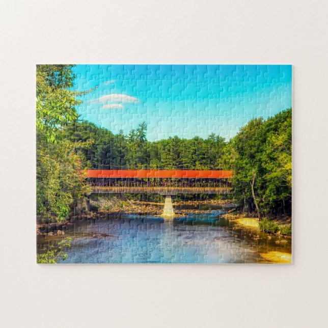 We love Saco River New Hampshire Jigsaw Puzzle (Horizontal)