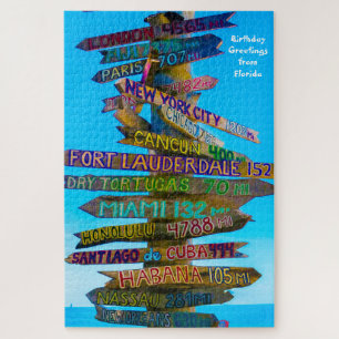 We Love Sign Posts in Florida Jigsaw Puzzle
