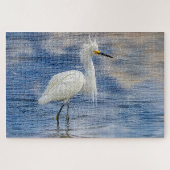 We love Snowy Egrets in Florida Jigsaw Puzzle (Horizontal)