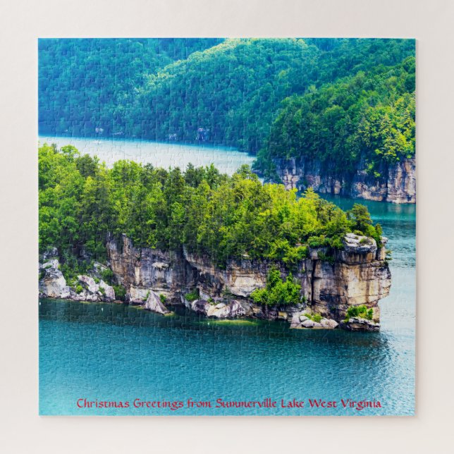 We love Summerville Lake West Virginia. Jigsaw Puz Jigsaw Puzzle (Vertical)