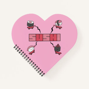 We Love Sushi - Sushi Love - ASL ILY Obsession Notebook