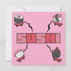 We Love Sushi - Sushi Love - ASL ILY Obsession Save The Date