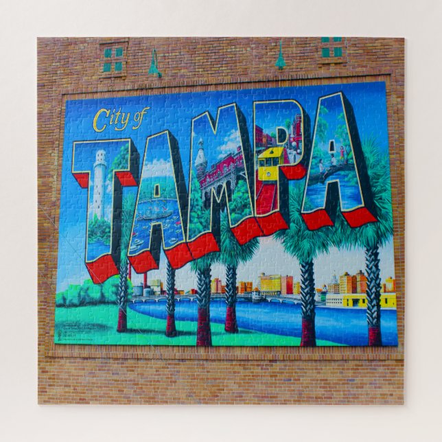 We Love Tampa Florida Jigsaw Puzzle (Vertical)