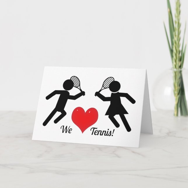 We Love Tennis Card (Front)