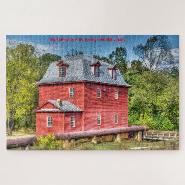 We love The Big Otter Mill Virginia Jigsaw Puzzle (Horizontal)