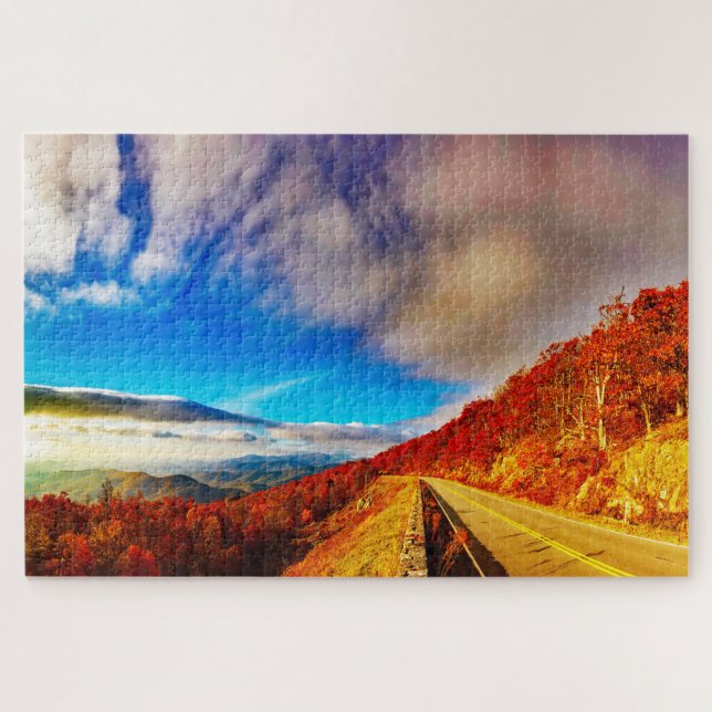 We love The Blue Ridge Mountains Virginia Jigsaw Puzzle (Horizontal)