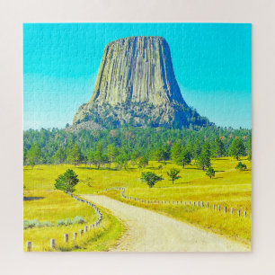 We Love  The Devil's Tower Wyoming. Jigsaw Puzzle