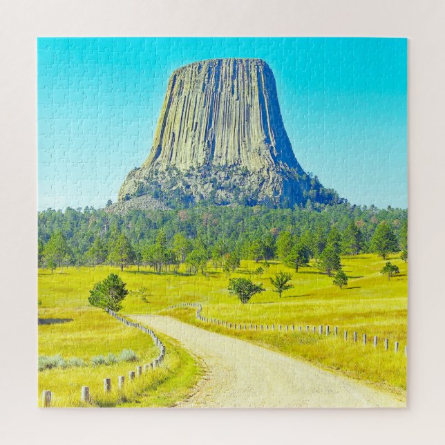 We Love  The Devil's Tower Wyoming. Jigsaw Puzzle (Vertical)