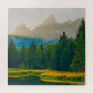 We Love The Grand Teton's Wyoming. Jigsaw Puzzle