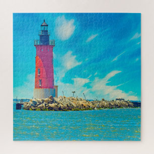 We Love the Light House Delaware Jigsaw Puzzle