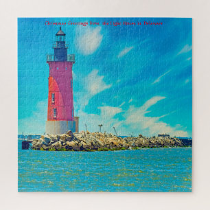 We Love the Light House Delaware Jigsaw Puzzle