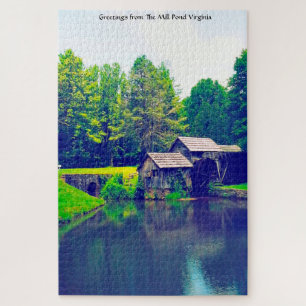 We love The Mill Pond Virginia. Jigsaw Puzzle