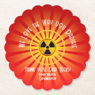 We Love the Way You Radiate Paper Coaster