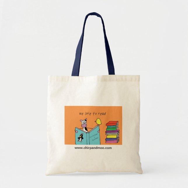 We love to read! tote bag (Front)