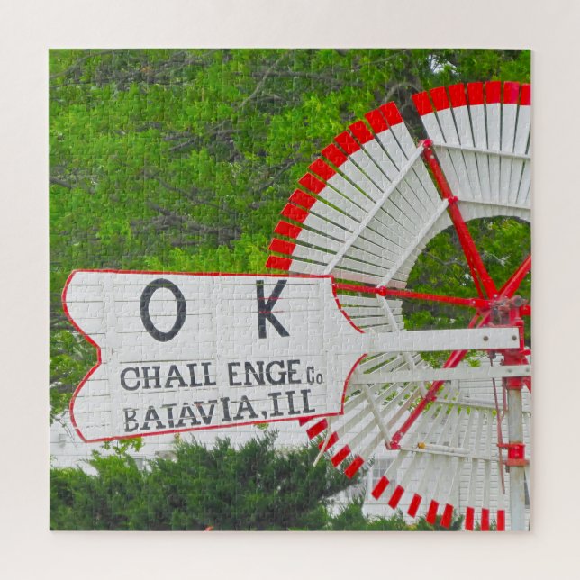 We love Vintage Windmills Iowa. Jigsaw Puzzle (Vertical)