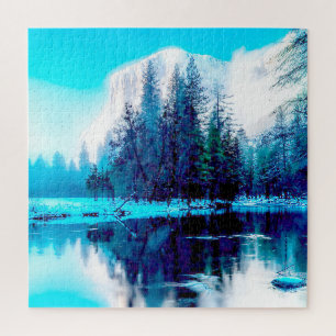 We Love  winter in Yellowstone National Park. Jigsaw Puzzle