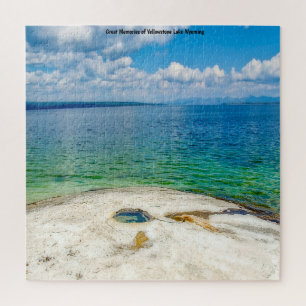 We Love  Yellowstone Lake Wyoming. Jigsaw Puzzle