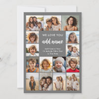 We Love You Add Name - 15 Photo Collage Gallery