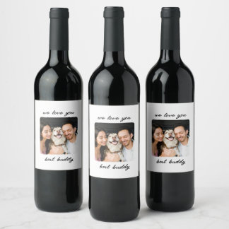 We love you best: A Heartfelt Tribute Wine Label
