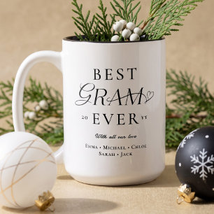 We Love You Best Gram Ever Personalised Christmas Two-Tone Coffee Mug