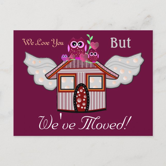 We Love You But We've Moved! Announcement Postcard (Front)