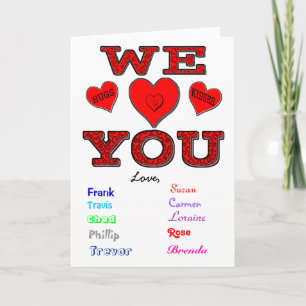 We Love You Card