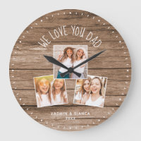 WE LOVE YOU DAD Custom Photo Collage Fathers Day