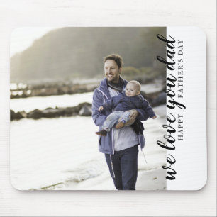 We love you dad custom photo mouse mat