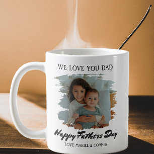 We Love You Dad Father's Day Photo Coffee Mug