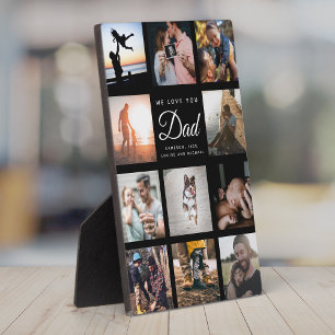 We Love you DAD Modern Cool Elegant Father's Day Plaque