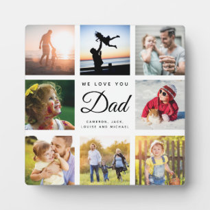 We love you Dad Modern Instagram Family Photo Plaque