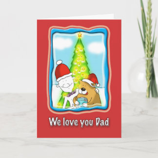 we love you dad xmas card