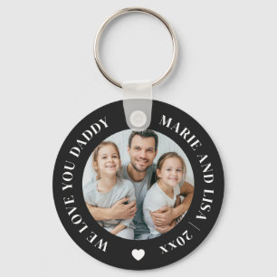 We Love You Daddy Happy Father's Day Custom Photo Key Ring