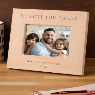We Love You Daddy Personalised Photo Frame Gift