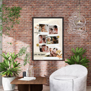 We Love You Daddy Photo Collage Print