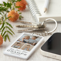 We Love You Gramps Photo Keychain